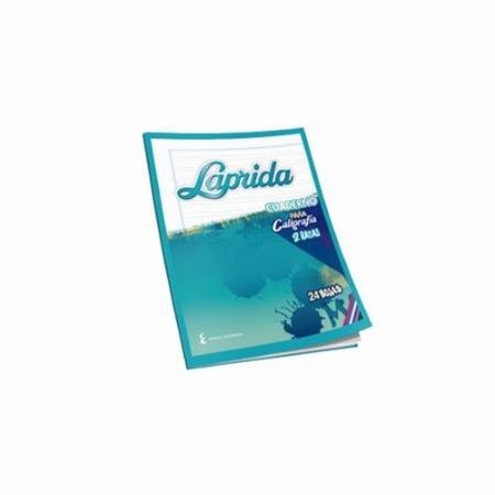 Cuaderno Laprida Caligrafía Escolar Tapa flexible 24 hojas 2 lineas