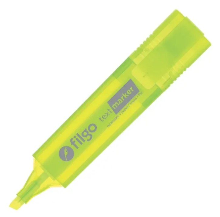 Resaltador Filgo Text Marker Flúo Chato Amarillo -2