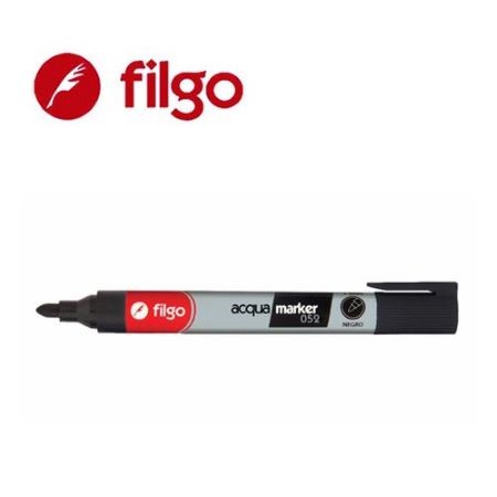 Marcador Filgo 52 Papel y cartón Punta redonda Negro -2