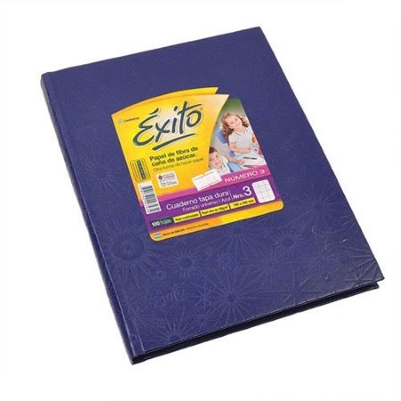 Cuaderno Exito Araña Cuadriculado Nº3 19x24 cm (tipo ABC) Azul Tapa Dura 48 hojas