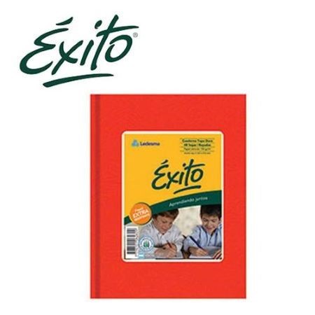 Cuaderno Exito Araña Cuadriculado Escolar N°1 (16x21) Rojo Tapa Dura 48 hojas