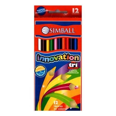 Lápices Simball Innovation Largos 12 colores