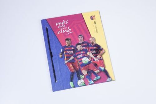 Carpeta de dibujo Mooving Barcelona FC Nº3 2 tapas Con cordón