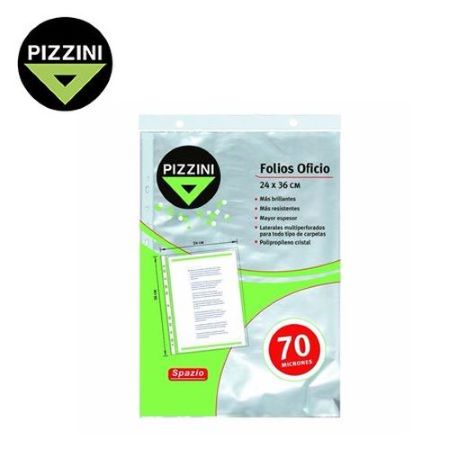 Folios Pizzini 70 micrones A4 10 unidades PPP -2