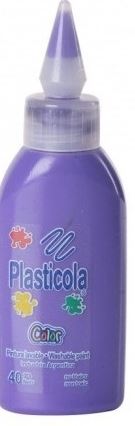 Adhesivo Plasticola Vinílico Color 40 grs Violeta