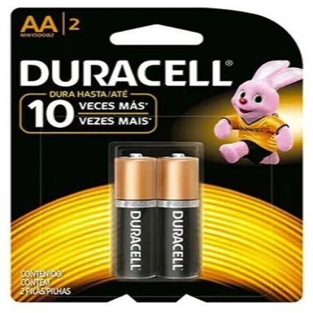 Pila Duracell AA 1,5 volts blíster x 2 MN-1500 -2