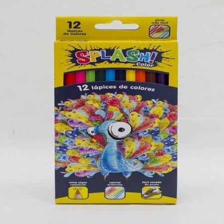 Lápices Splash Largos 12 colores -2
