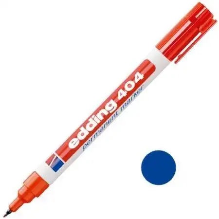 Marcador Edding 404 Permanente Punta fina 0,75mm Azul Recargable