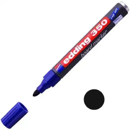 Marcador Edding 350 -250 Pizarra Punta redonda 1,5-3,0mm Negro Recargable -2