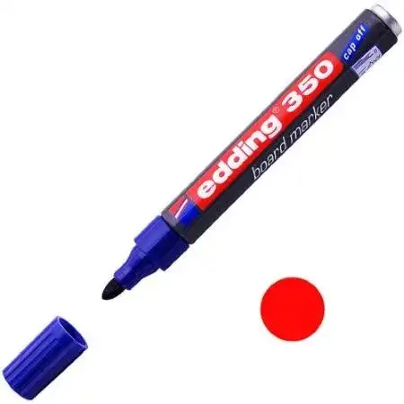 Marcador Edding 350 -250 Pizarra Punta redonda 1,5-3,0mm Rojo Recargable -2