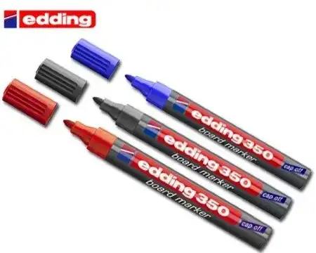 Marcador Edding 350 -250 Pizarra Punta redonda 1,5-3,0mm Azul Recargable