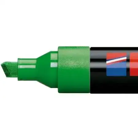 Marcador Edding 330 Permanente Punta biselada 1-5mm Azul Recargable -2