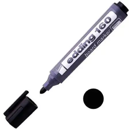 Marcador Edding 160 Pizarra Punta redonda 1,5-3,0mm Negro