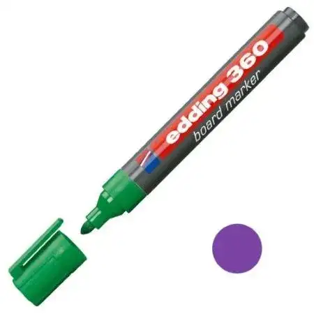 Marcador Edding 360 Pizarra Punta redonda 1,5-3,0mm Violeta Recargable -2